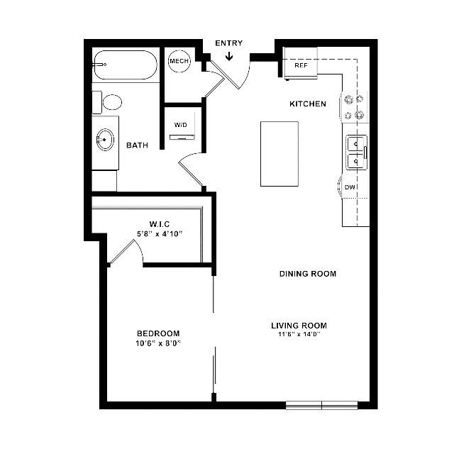 Juniper | 1 Bed Apartment | Tria Apartments