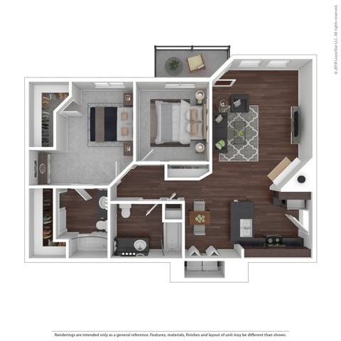 Shasta C | 2 Bed Apartment | The Villas at Kennedy Creek Apartments