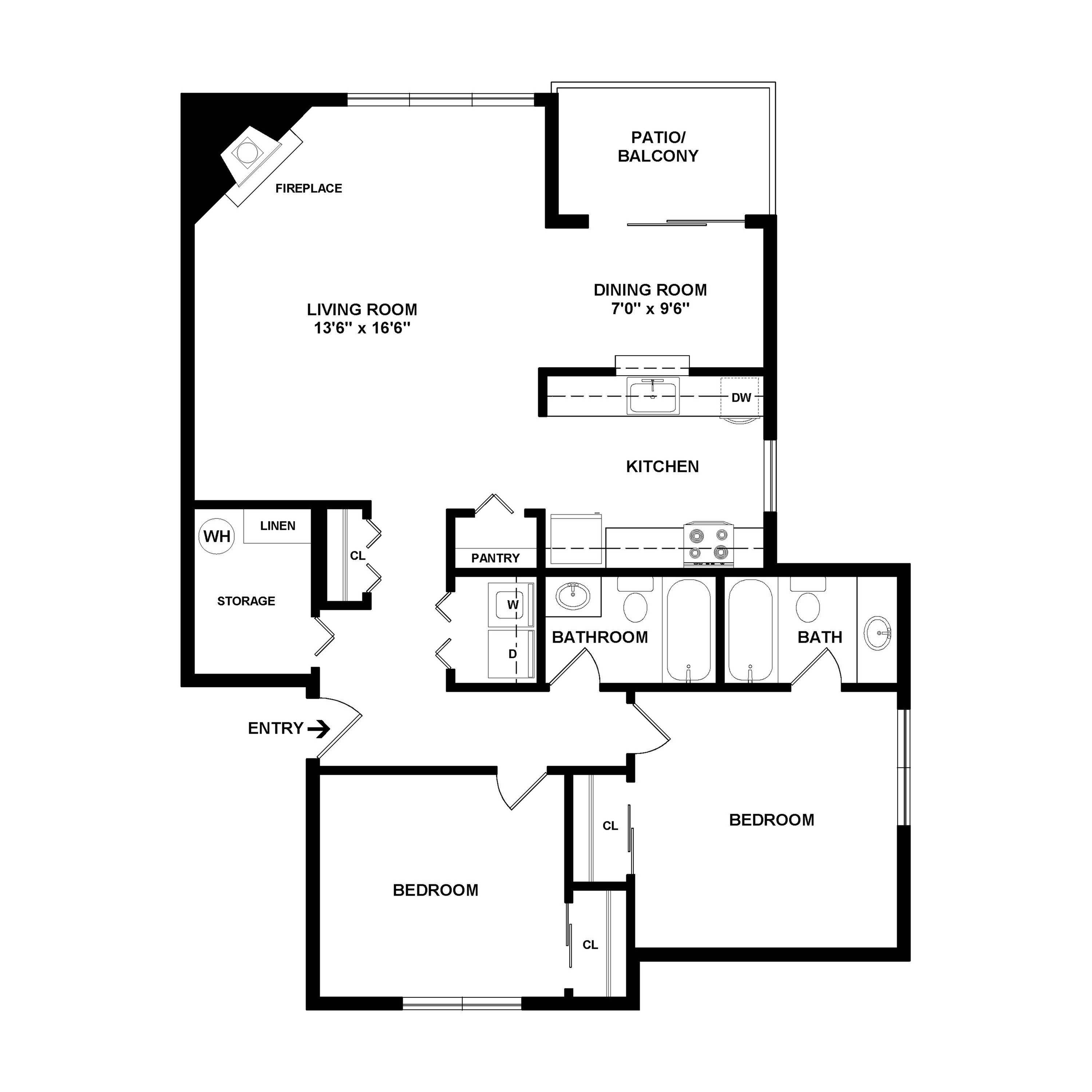 Newport 2 Bed Apartment Gilman Square Apartments