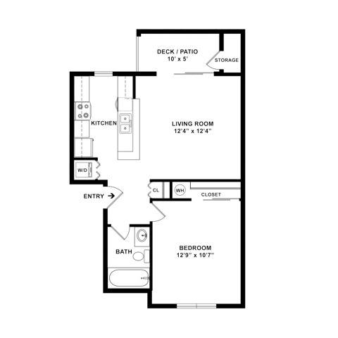 One Bedroom Apartments | Everett WA | Charter Club