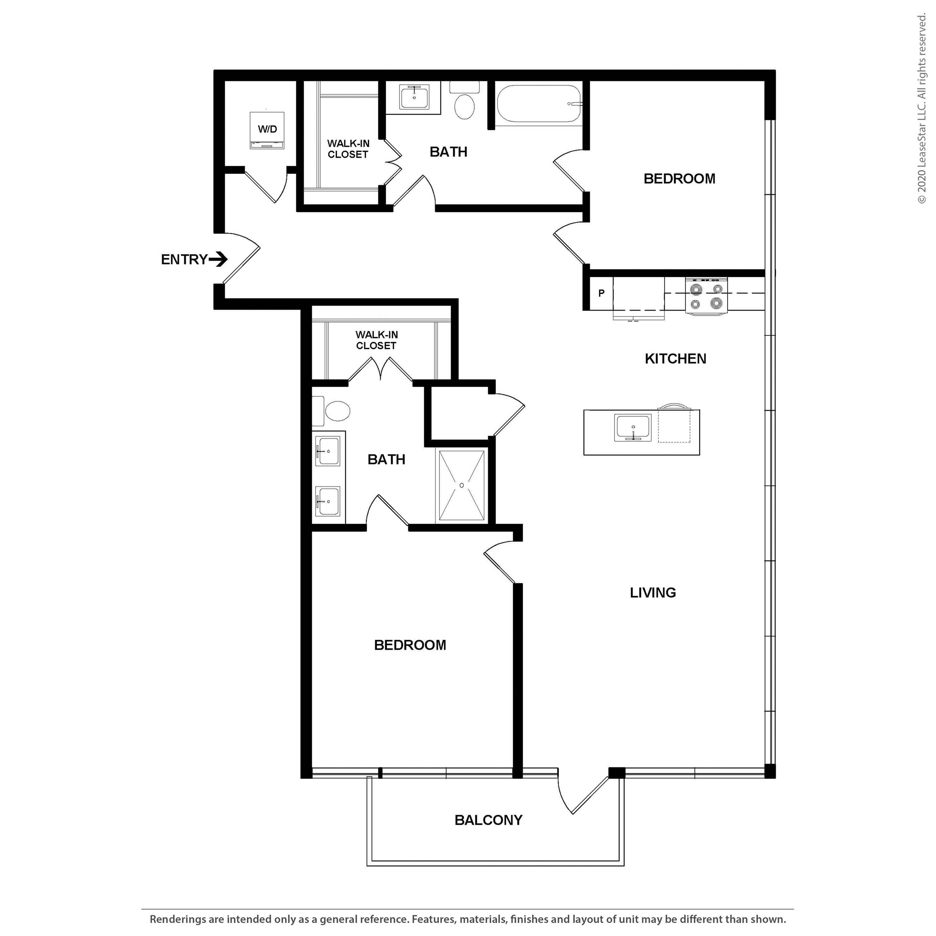 The SoBro | 2 Bed Apartment | Crossroads at the Gulch Apartments