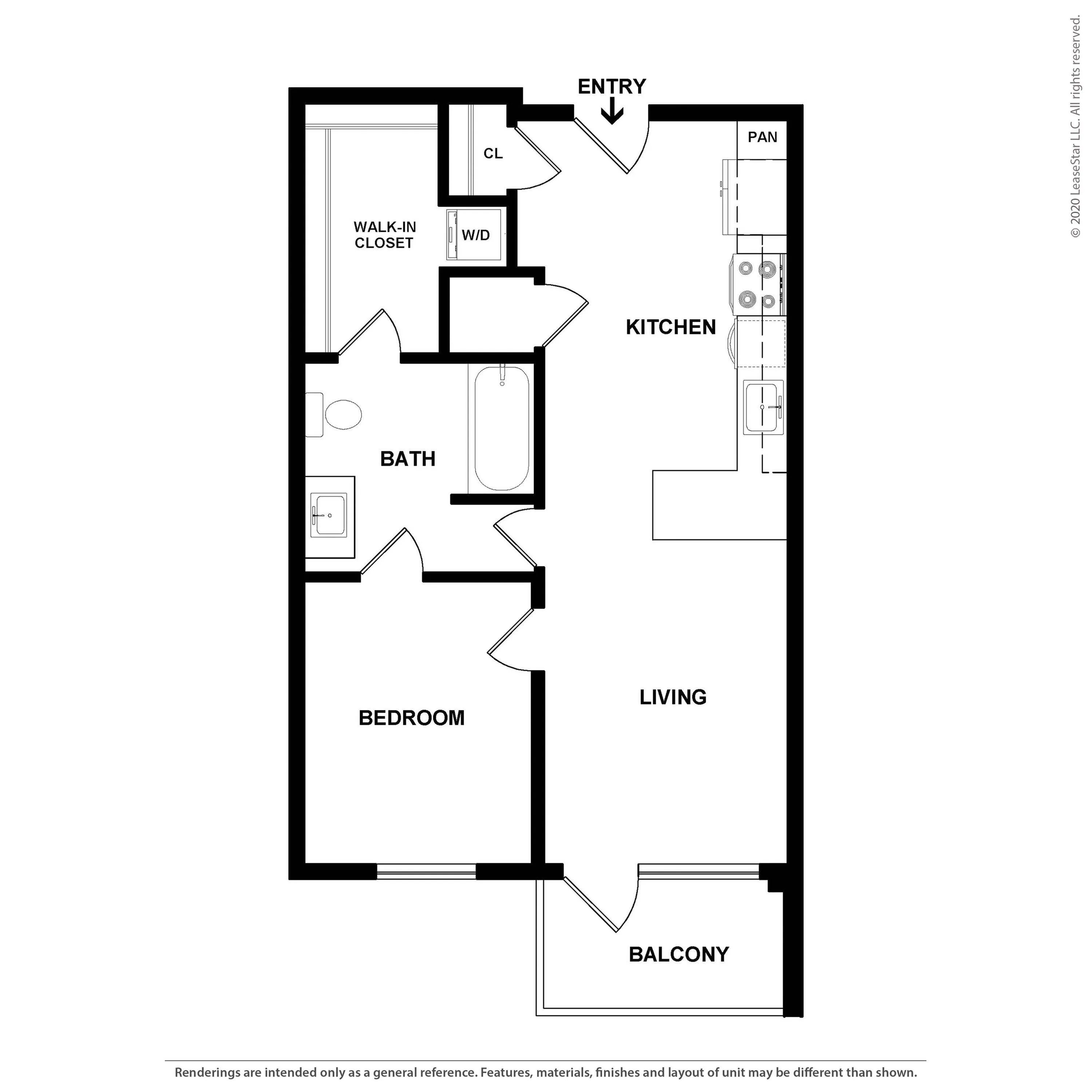 The Lockland PH 1 Bed Apartment Crossroads at the Gulch Apartments