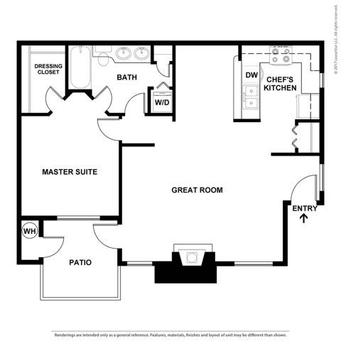 Ironwood | 1 Bed Apartment | The Heights at Bear Creek Apartments