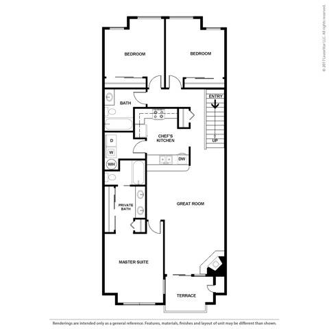 Waterstone | 3 Bed Apartment | The Heights at Bear Creek Apartments