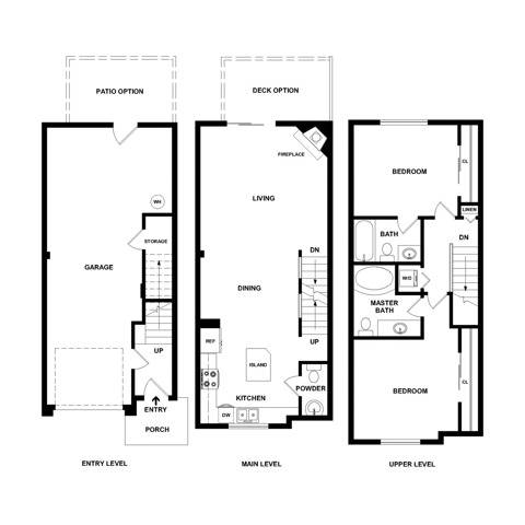 Sycamore 2 Bed Apartment Brookstone at Edgewater Townhomes