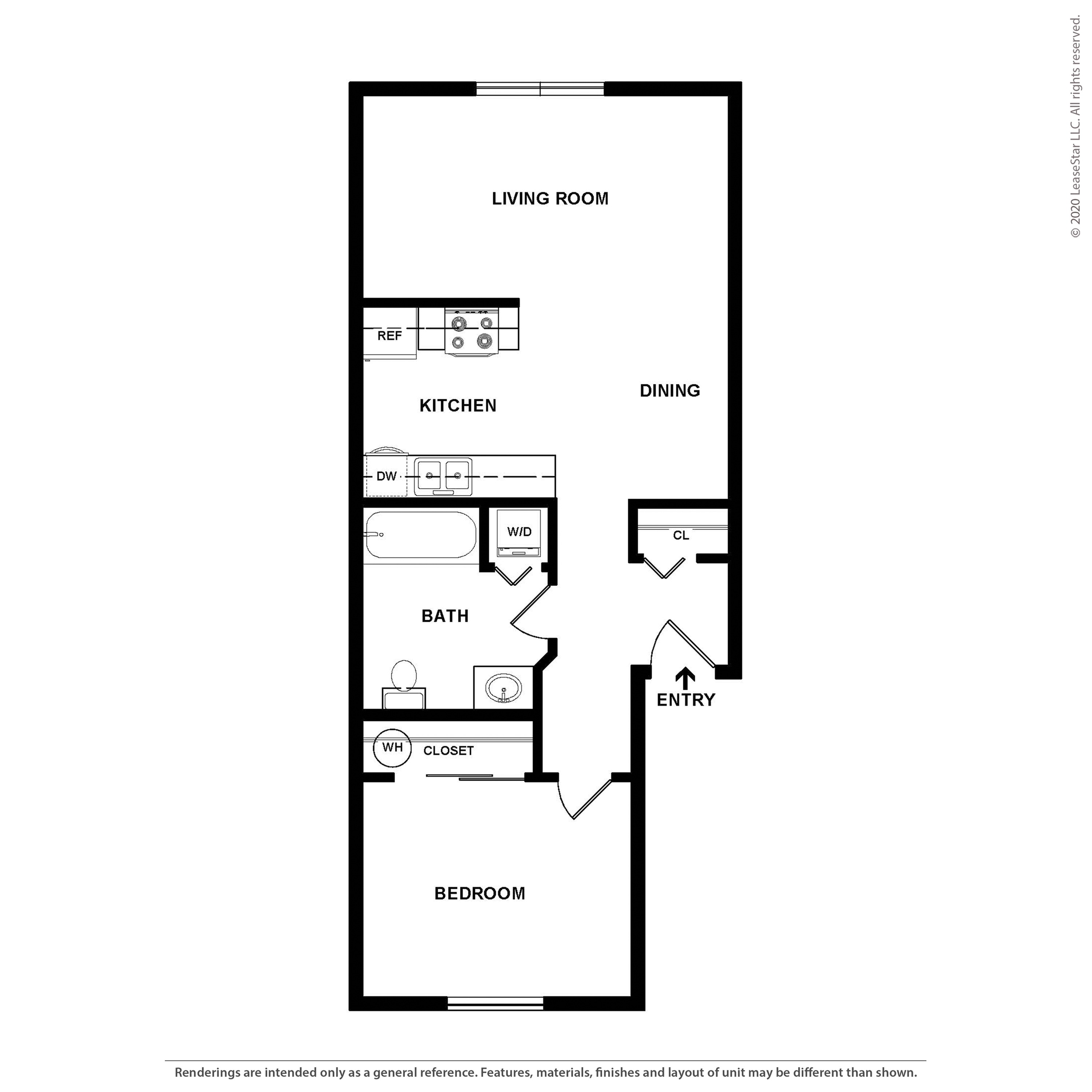 One Bedroom One Bath | 1 Bed Apartment | Cedarwest Apartments