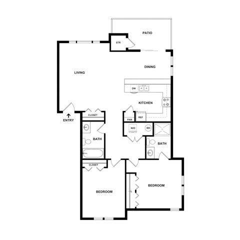 Two Bedroom Apartments | Apartments in Bend OR | Bellevue Crossing Apartments