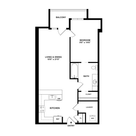 One Bedroom | Apartments for Rent in OR | The Windward