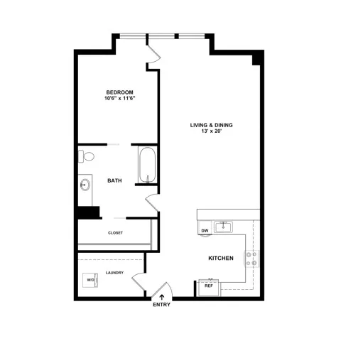 One Bedroom | Apartments in Lake Oswego OR | The Windward