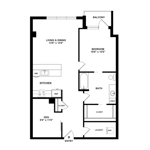 One Bedroom | Apartments in Lake Oswego Oregon  | The Windward