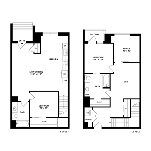 Two Bedroom | Lake Oswego OR | The Windward