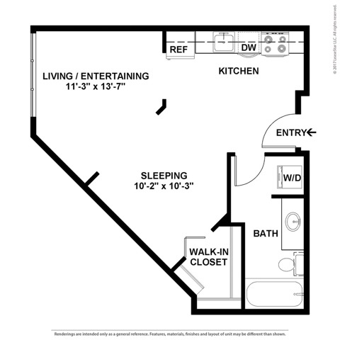 Studio | Apartments in Seattle WA | The Noble Apartments