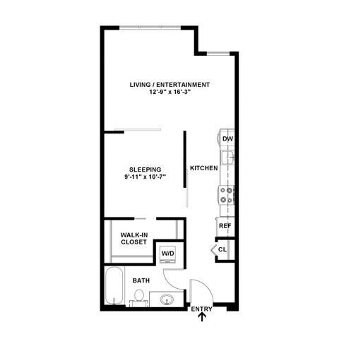 Open Studio  |  The Noble Apartments  |  Apartments in Wallingford, WA