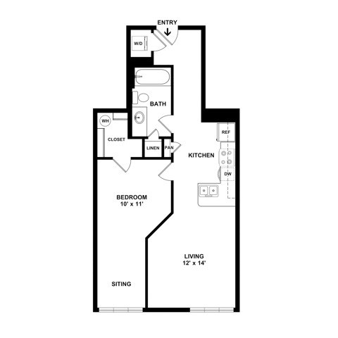 One Bedroom One Bath | Apartments in Lacey WA | Toscana Apartment Homes