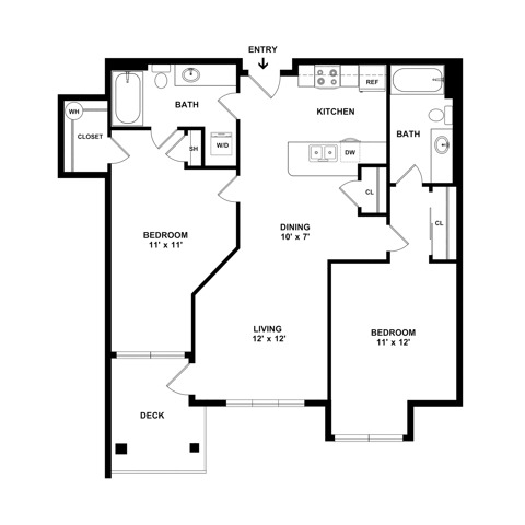 Two Bedroom Two Bath | Apartments in Lacey WA | Toscana Apartment Homes