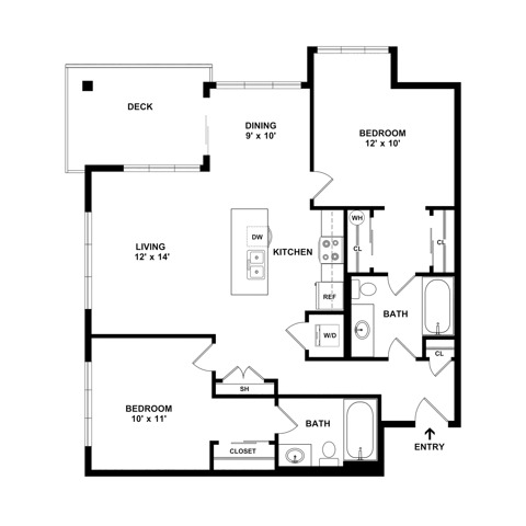 Two Bedroom Two Bath | Apartments in Lacey WA | Toscana Apartment Homes