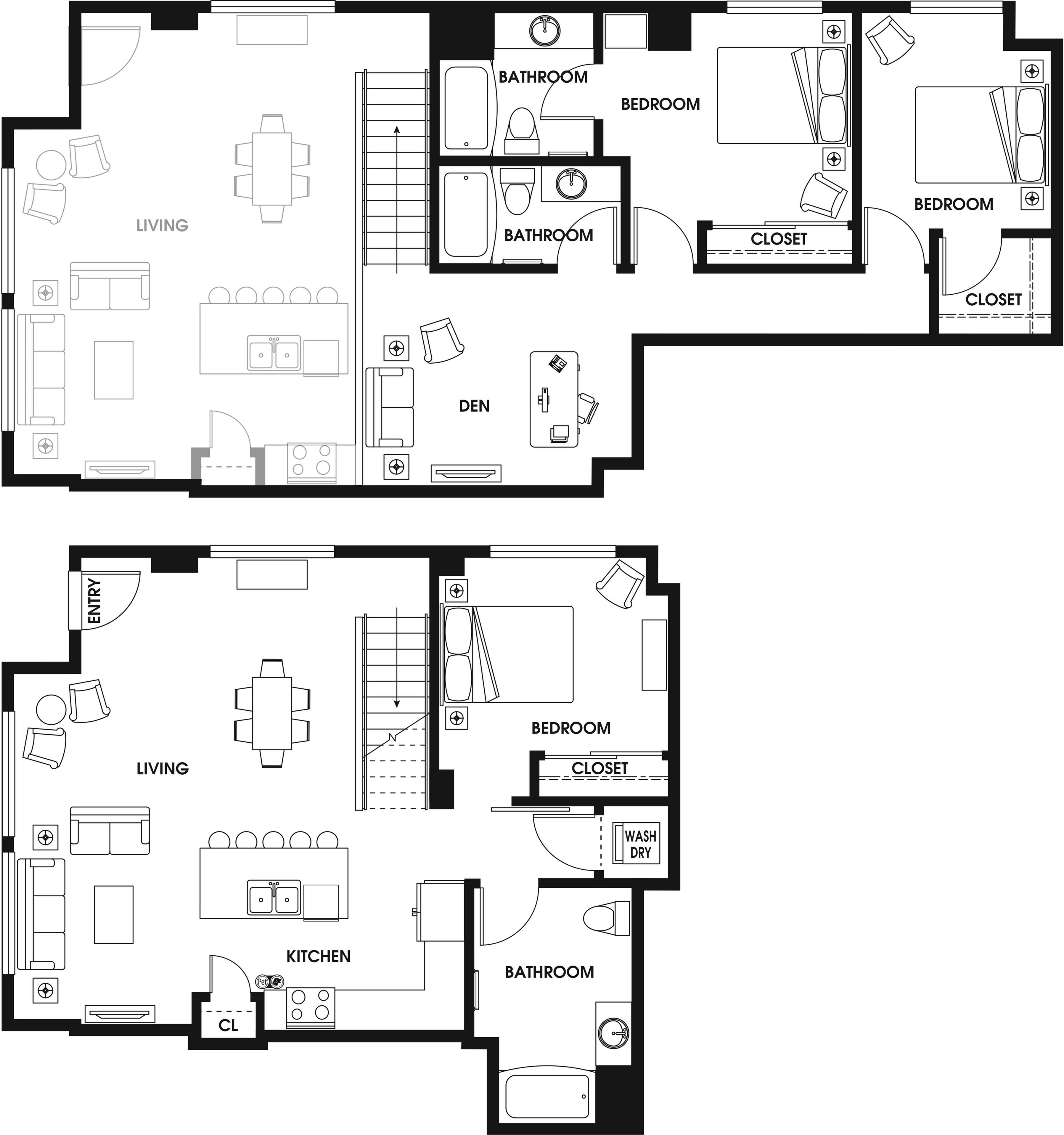 3 Bed 3 Bath + Loft