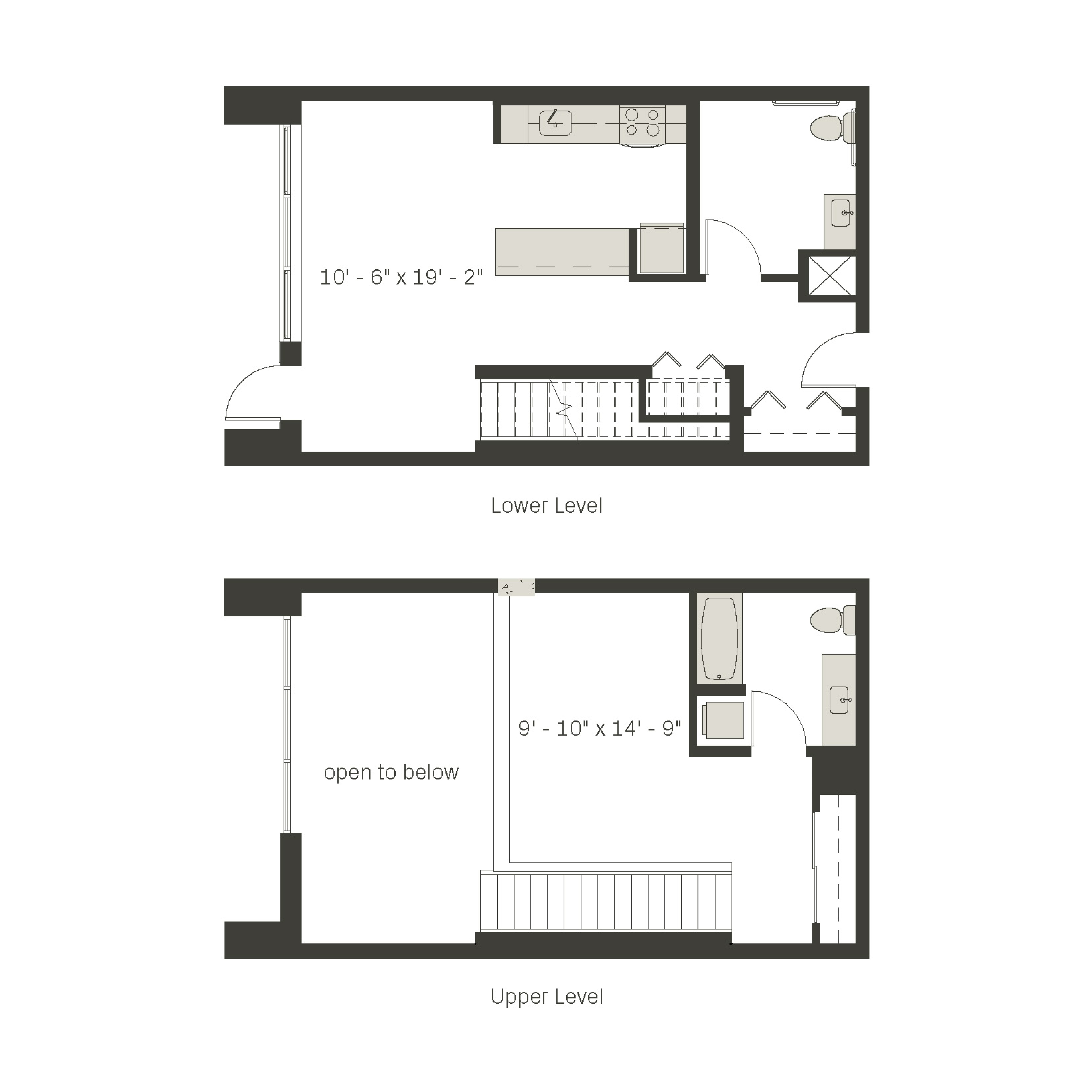 1 Bed / 1 Bath + Live & Work