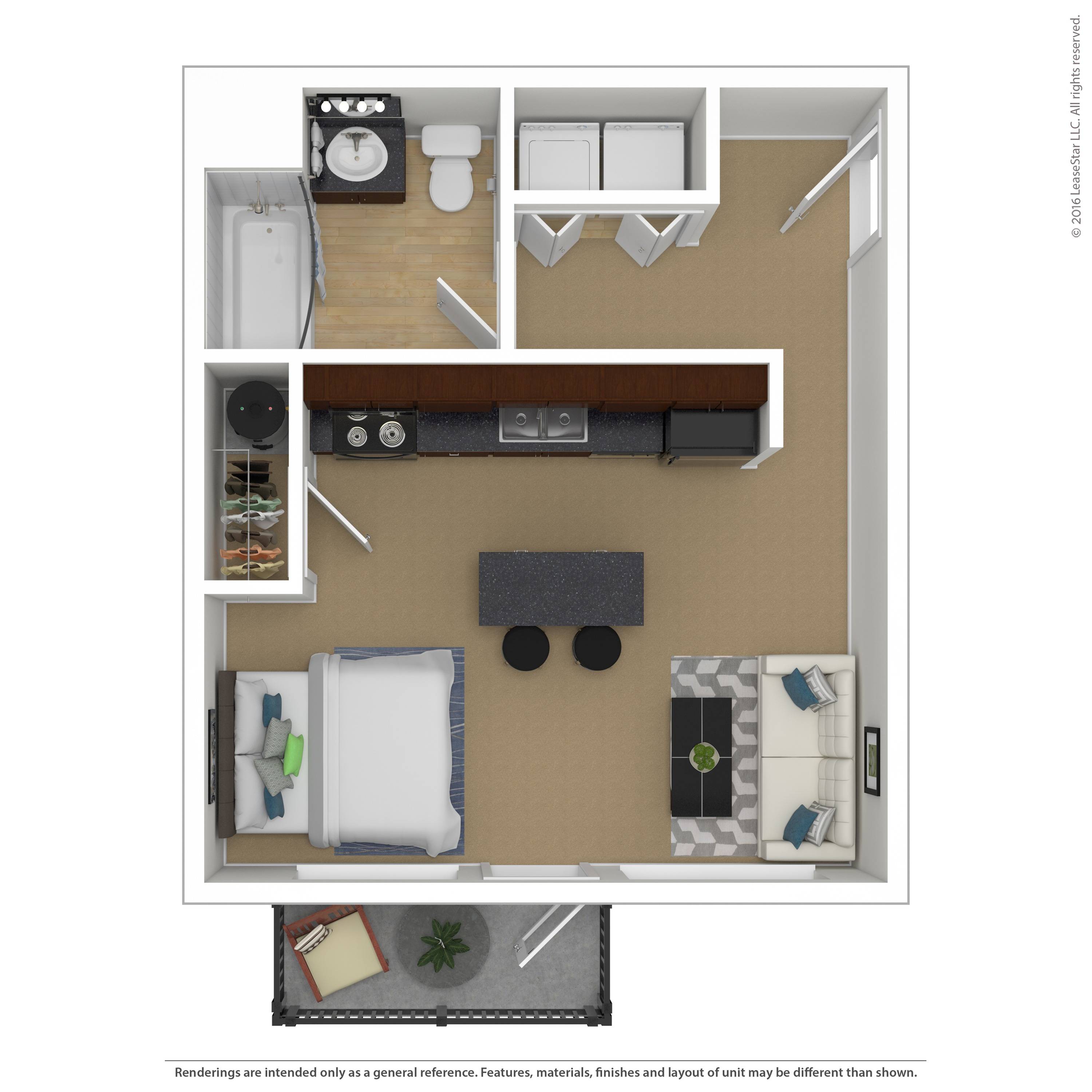 Studio B | Studio | Element 170 Apartments