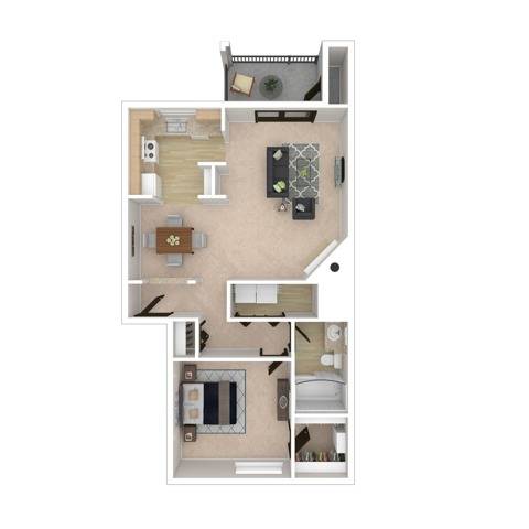 One Bedroom One Bath | Apartments in Everett WA | Charter Club