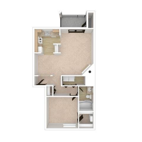 One Bedroom One Bath | Apartments in Everett WA | Charter Club