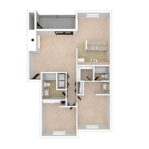 Two Bedroom Two Bath | Apartments in Everett WA | Charter Club