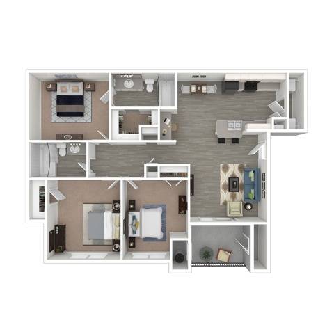 Three Bedroom Two Bath | Apartments in Northglenn CO | Reserve at Northglenn Apartments