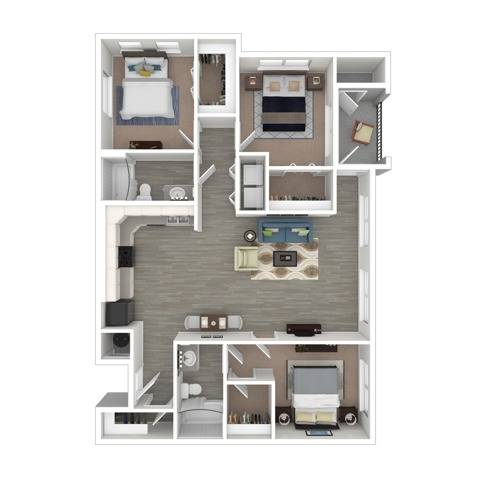 Three Bedroom Two Bath | Apartments in Northglenn CO | Reserve at Northglenn Apartments