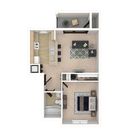 One Bedroom Apartments | Everett WA | Charter Club