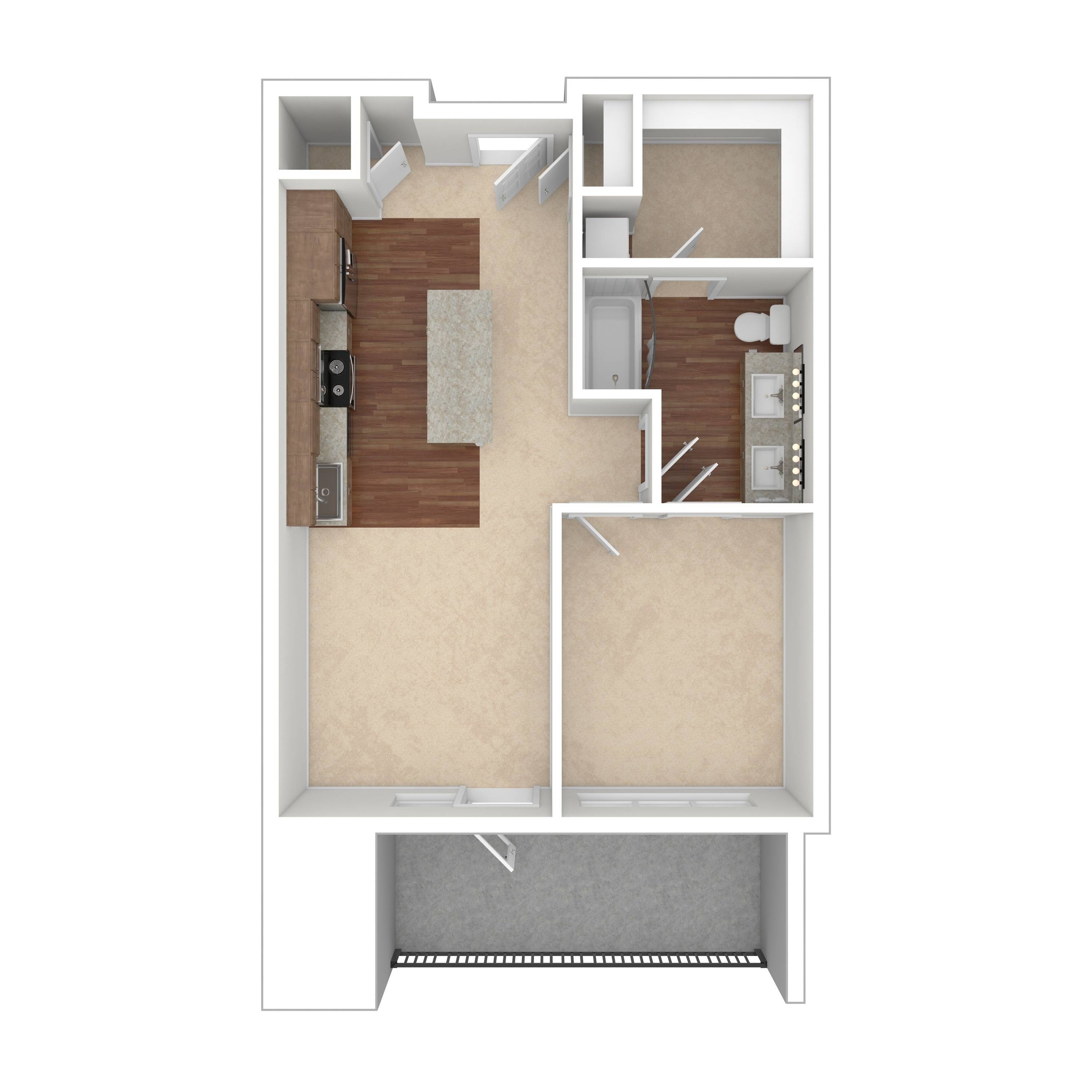 The Eastwood 1 Bed Apartment Crossroads at the Gulch Apartments