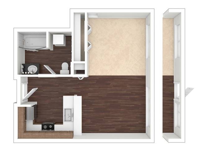 One Bedroom One Bath A5