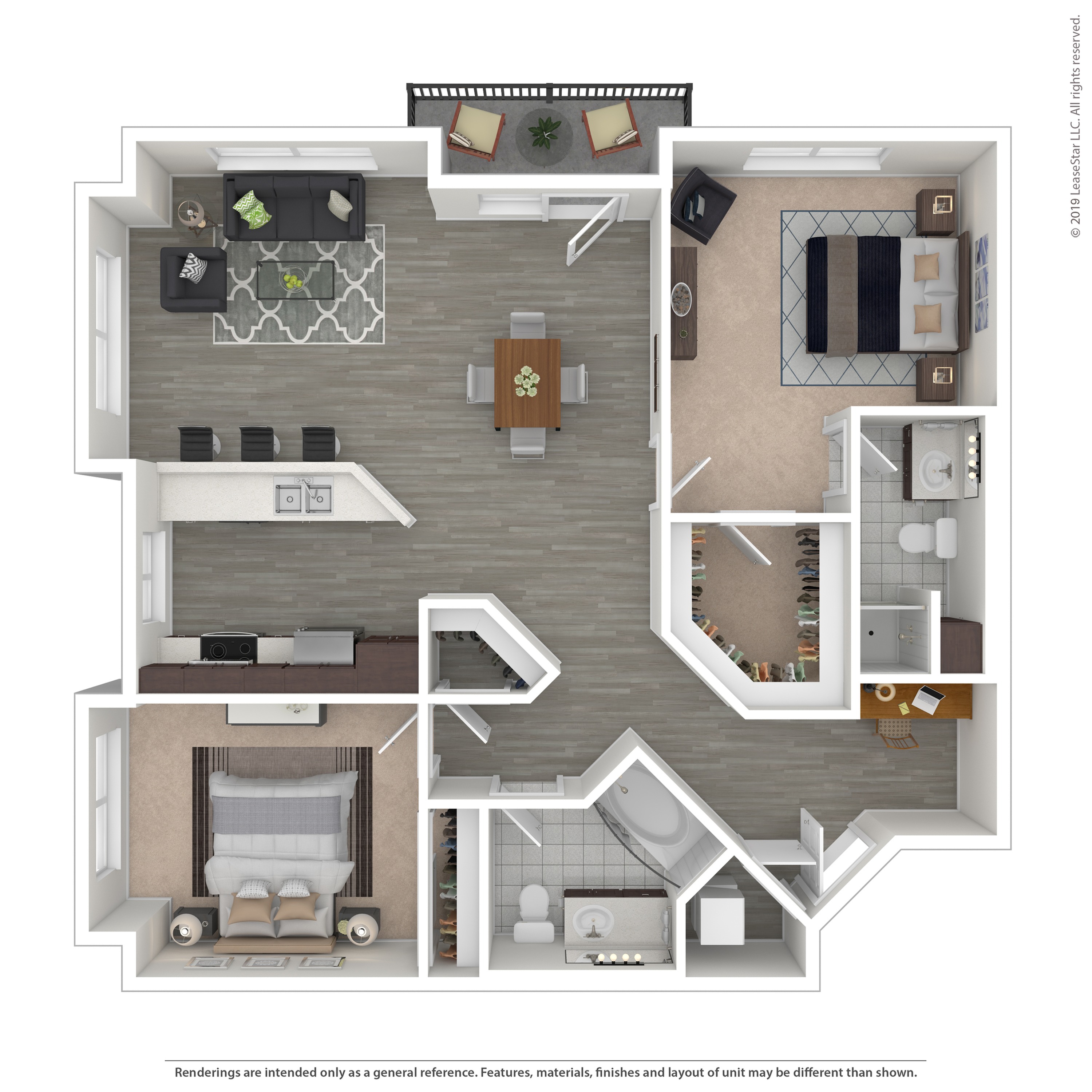 Updated 2 Bedroom Apartments