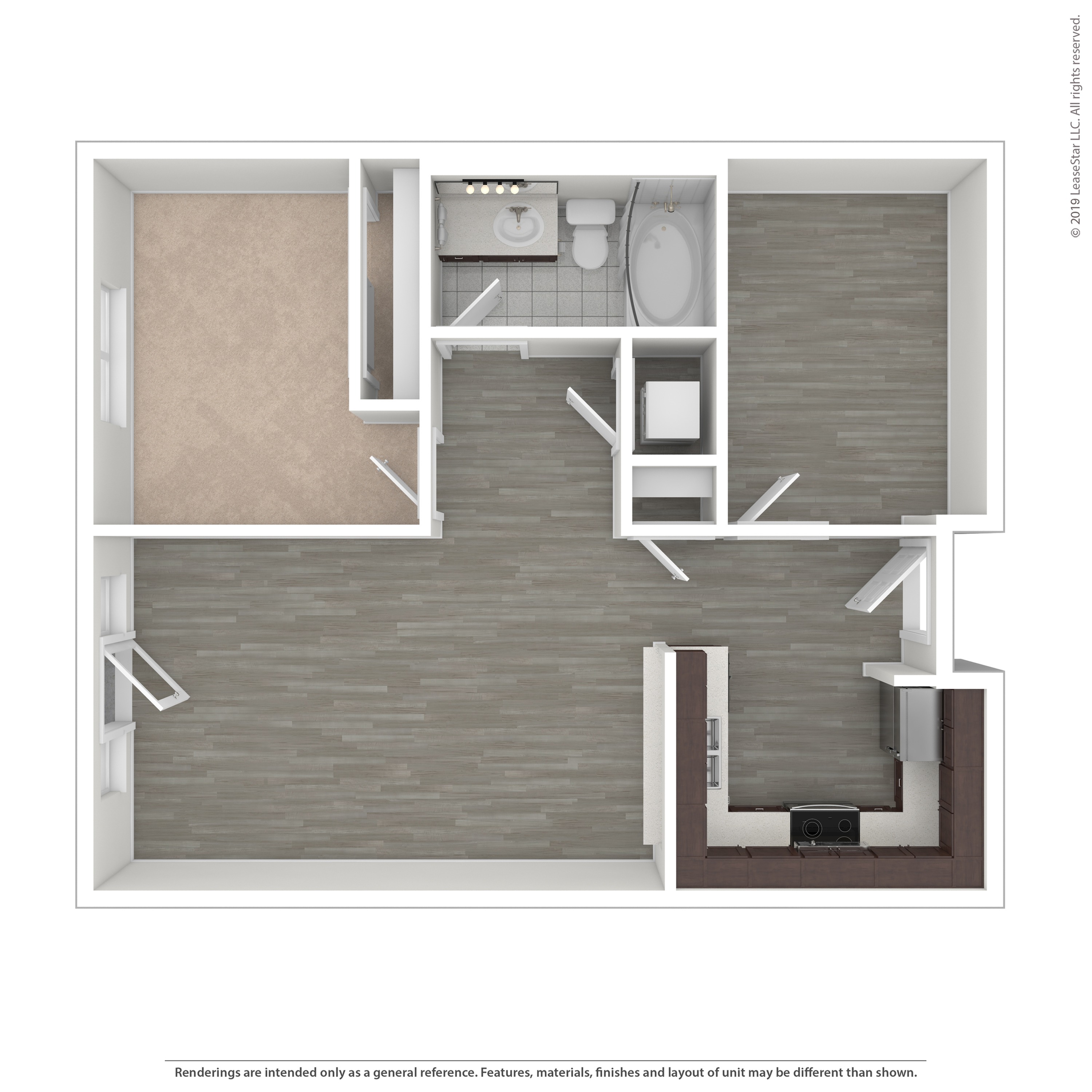 One Bedroom with Den 6.1 Limited 1 Bed Apartment Pratt