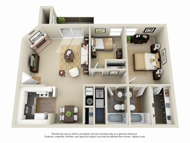 Two Bedroom | Denver CO Apartments | Avens Point