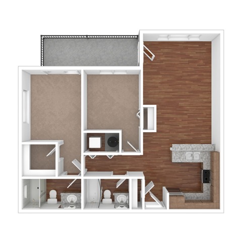 Two Bedroom Apartments | Apartments in Bend OR | Bellevue Crossing Apartments