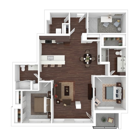 Two Bedroom | Lake Oswego OR Apartments | The Windward