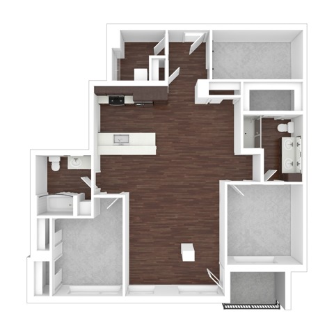 Two Bedroom | Lake Oswego OR Apartments | The Windward