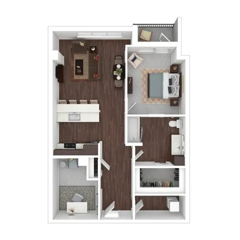 One Bedroom | Apartments in Lake Oswego Oregon  | The Windward
