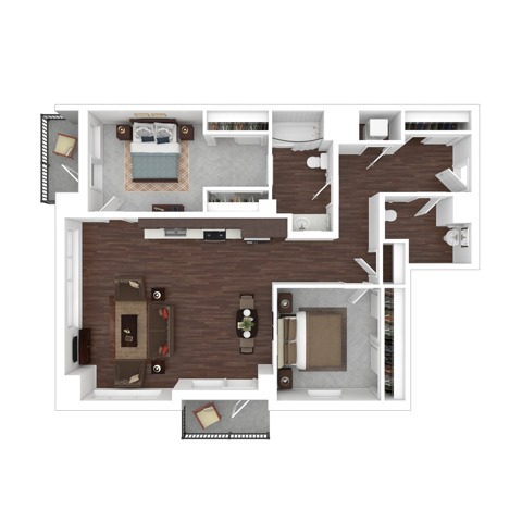 Two Bedroom | Apartments in Lake Oswego OR | The Windward