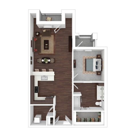 1 Bedroom | Lake Oswego Apartments | The Windward