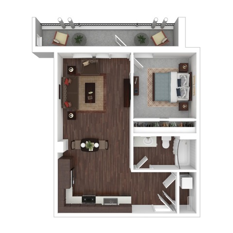 One Bedroom | Apartments in Oregon, Lake Oswego | The Windward
