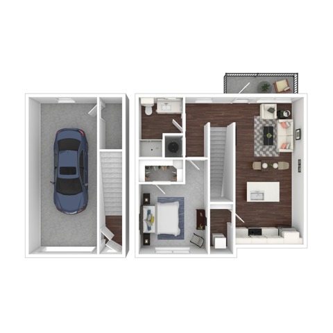 One Bedroom One Bath | Apartments in Austin TX | Brightleaf at Lakeline Apartments