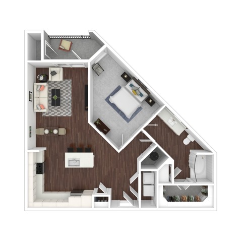 One Bedroom One Bath | Apartments in Austin TX | Brightleaf at Lakeline