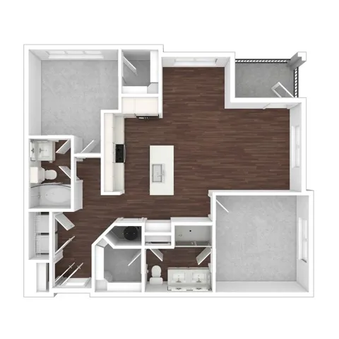Two Bedroom Two Bath | Austin TX Apartments | Brightleaf at Lakeline