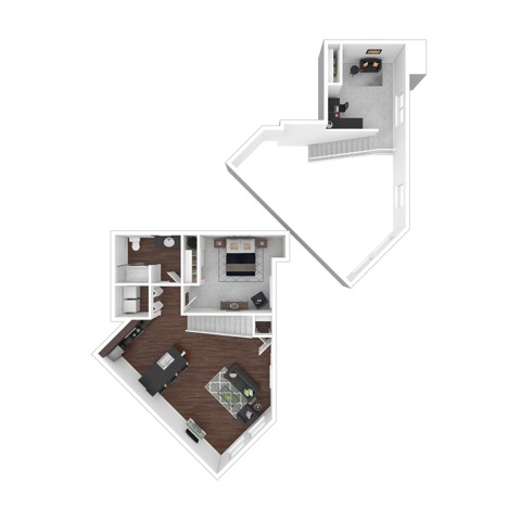 One Bedroom | Apartments in DuPont | Trax at DuPont Station
