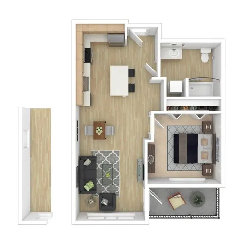One Bedroom | Apartments in Seattle WA | The Noble