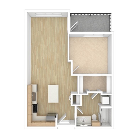 One Bedroom One Bath C3