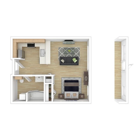 Studio | Apartments in Seattle WA | The Noble