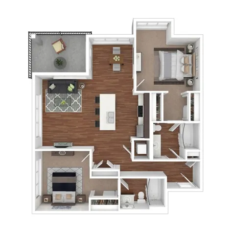 Two Bedroom Two Bath | Apartments in Lacey WA | Toscana Apartment Homes