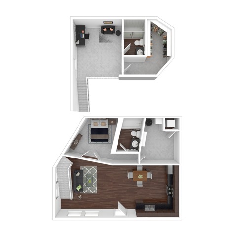 Two Bedroom | Apartments for Rent in DuPont Washington | Trax at DuPont Station